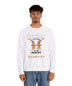 Alternative view of Munchy Gingerbread Naughty Ugly Xmas Sweatshirt