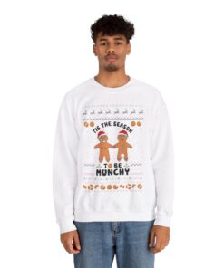 Alternative view of Munchy Gingerbread Naughty Christmas Sweatshirt For Men