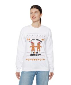 Alternative view of Naughty Gingerbread Ugly Christmas Sweatshirt Womens