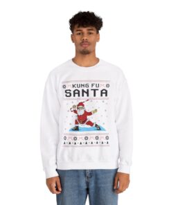 Alternative view of Kungfu Panda Santa Christmas Sweatshirt For Men