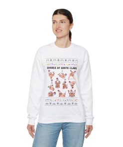Alternative view of Sexy Shades Of Santa Ugly Christmas Sweatshirt Womens