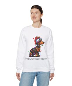 Alternative view of Dachshund Ugly Christmas Sweatshirt For Women