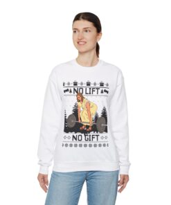 Alternative view of Jesus The Swoleman Ugly Christmas Sweatshirt Womens