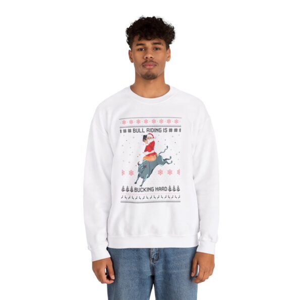 Inappropriate Santa Cowboy Ugly Xmas Sweatshirt