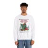 Bigfoot Squatching Through The Snow Ugly Xmas Sweatshirt