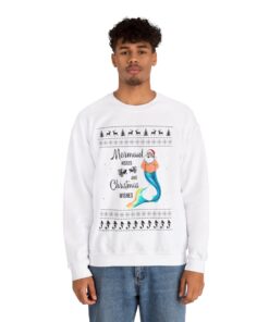 Alternative view of Santa Mermaid Wishes Christmas Sweatshirt For Men