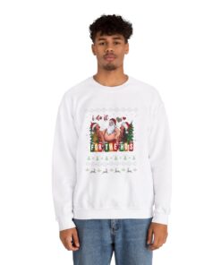 Alternative view of I Do It For The Hos Santa Ugly Xmas Sweatshirt