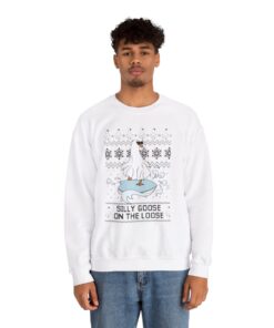 Alternative view of Silly Goose On The Loose Ugly Xmas Sweatshirt