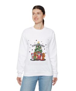 Alternative view of Black Santa Squad Ugly Christmas Sweatshirt Womens