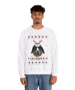 Alternative view of Dairy Cattle Cow Christmas Sweatshirt For Men
