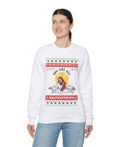 Alternative view of Funny Jesus Joke Ugly Christmas Sweatshirt Womens