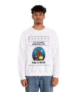 Alternative view of Bigfoot Christmas Sweatshirt For Men