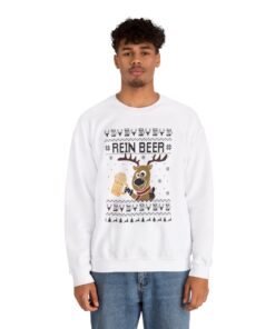 Alternative view of Rein Beer Reindeer Ugly Xmas Sweatshirt