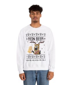 Alternative view of Rein Beer Reindeer Christmas Sweatshirt For Men