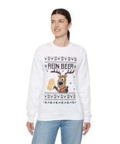 Alternative view of Rein Beer Reindeer Ugly Christmas Sweatshirt Womens