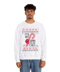 Alternative view of Candy Cane Christmas Sweatshirt For Men