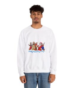Alternative view of Go Jesus Its Your Birthday Ugly Xmas Sweatshirt