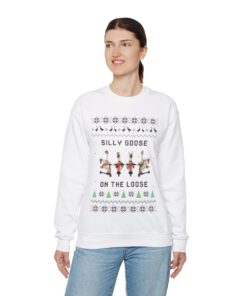 Alternative view of Silly Goose Ugly Christmas Sweatshirt Womens