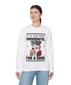 Alternative view of Drunk Santa Ugly Christmas Sweatshirt Womens