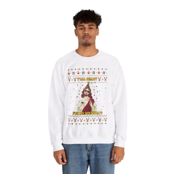 Happy Birthday Jesus Christmas Sweatshirt For Men