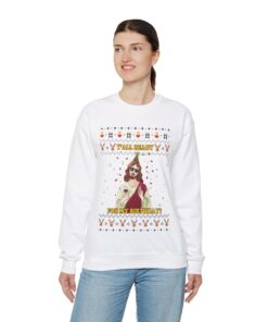 Alternative view of Happy Birthday Jesus Ugly Christmas Sweatshirt Womens