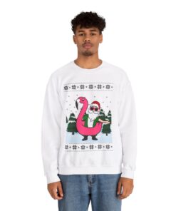 Alternative view of Hawaiian Santa Christmas Sweatshirt For Men