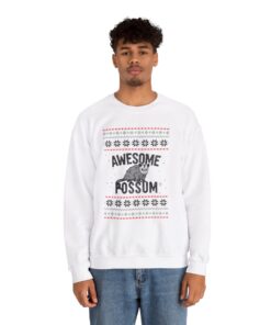 Alternative view of Awesome Possum Ugly Xmas Sweatshirt