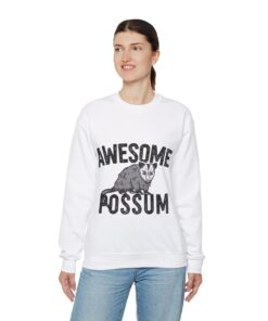 Alternative view of Awesome Possum Ugly Christmas Sweatshirt Womens