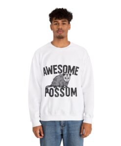 Alternative view of Awesome Possum Christmas Sweatshirt For Men