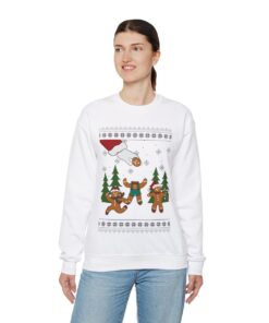Alternative view of Gingerbread Oh Snap Ugly Christmas Sweatshirt Womens