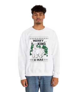 Alternative view of Naughty Polar Bear Ugly Xmas Sweatshirt