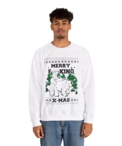 Alternative view of Dirty Polar Bear Christmas Sweatshirt For Men