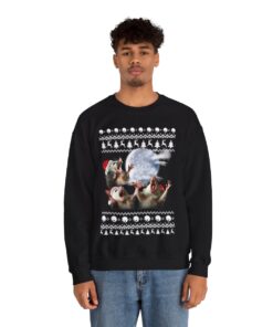 Three Possum Moon Christmas Sweatshirt For Men