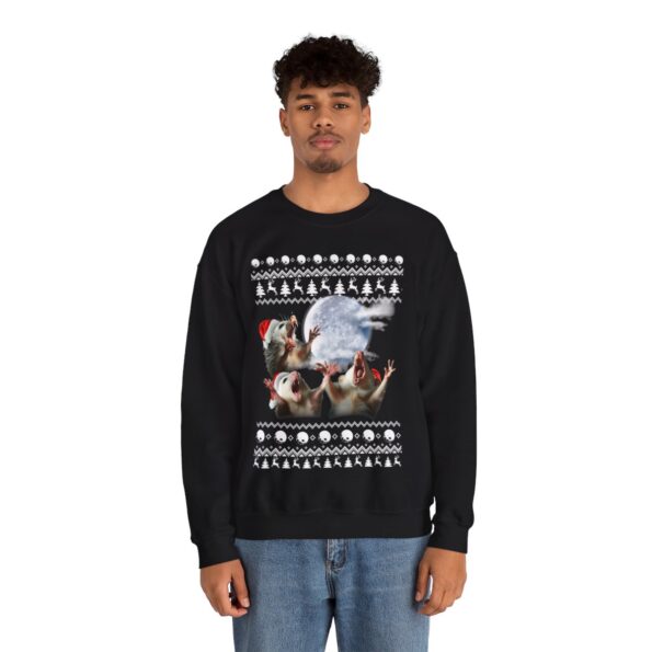 Three Possum Moon Christmas Sweatshirt For Men