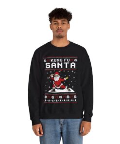 Kungfu Panda Santa Christmas Sweatshirt For Men