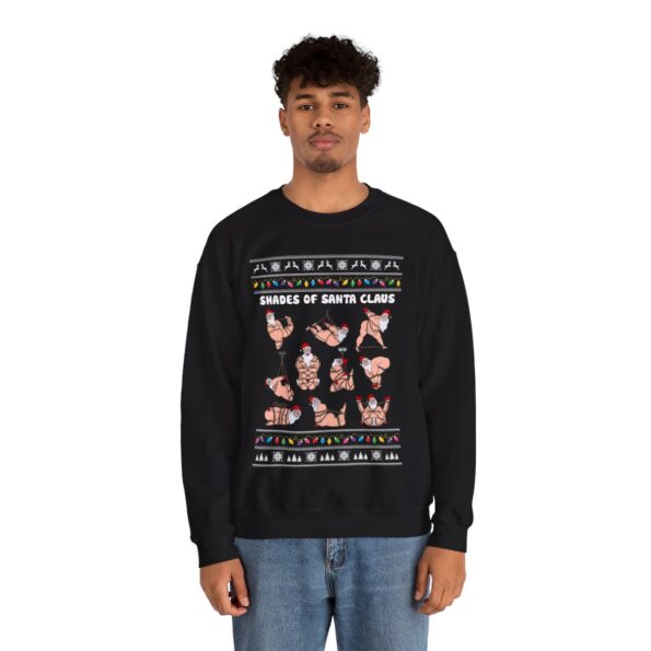 Sexy Shades Of Santa Christmas Sweatshirt For Men