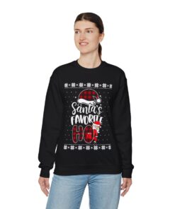 Santa Favorite HO Ugly Christmas Sweatshirt Womens 9