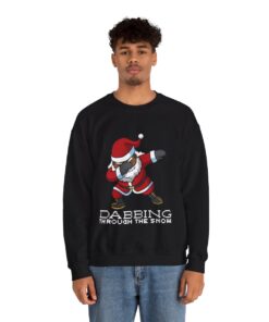 Black Santa Dabbing Christmas Sweatshirt For Men