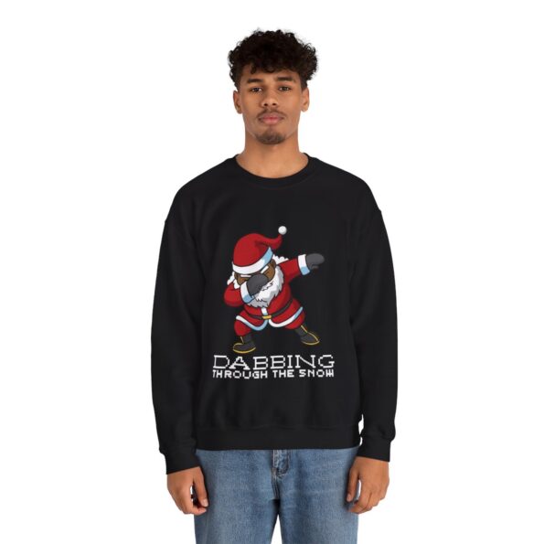 Black Santa Dabbing Christmas Sweatshirt For Men