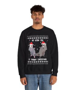 Raccoon Opossum Christmas Sweatshirt For Men
