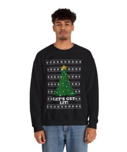 Get Lit Christmas Sweatshirt For Men