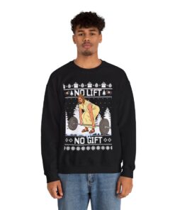Lifting Jesus Christmas Sweatshirt For Men