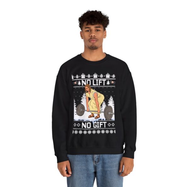 Lifting Jesus Christmas Sweatshirt For Men