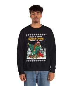 Believe In Bigfoot Christmas Sweatshirt For Men