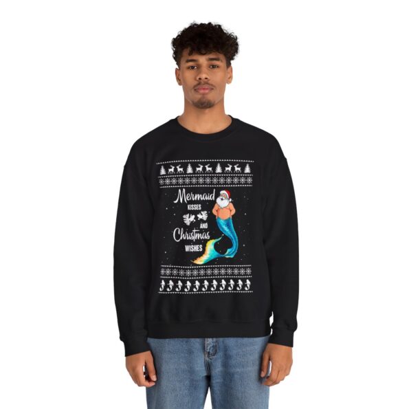 Santa Mermaid Wishes Christmas Sweatshirt For Men