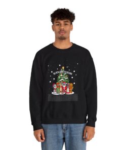 Alternative view of Black Santa Squad Ugly Xmas Sweatshirt