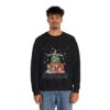 Black Santa Squad Christmas Sweatshirt For Men