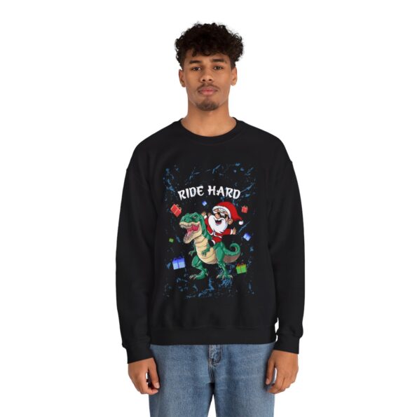 Santa Ride Hard Christmas Sweatshirt For Men