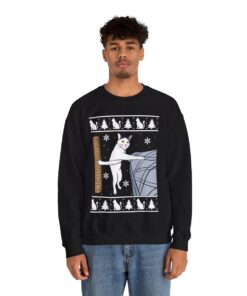 Funny Cat Christmas Sweatshirt For Men