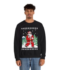 Hunting Santa Christmas Sweatshirt For Men